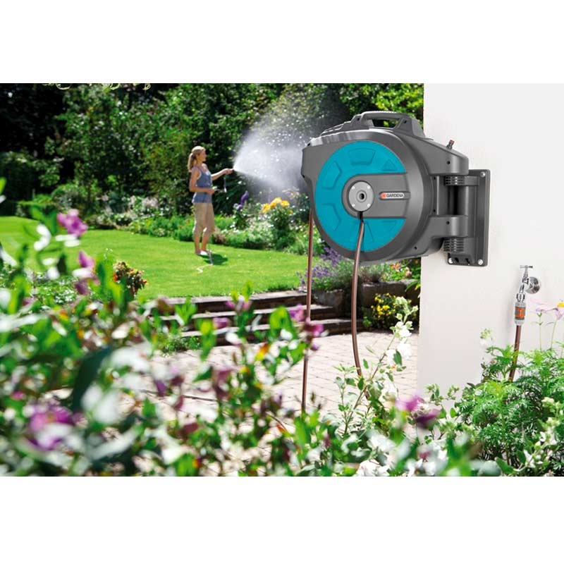 GARDENA 8024-20 Comfort Wand-Schlauchbox 35 roll-up automatic