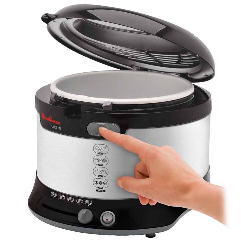 Moulinex AF133D Fritteuse edelstahl-schwarz