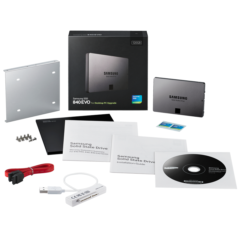 Samsung 840 Evo Series 120GB SSD Desktop Kit