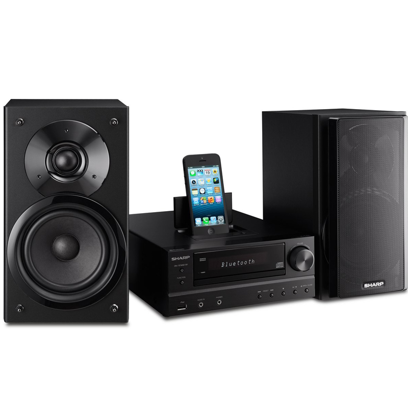 Sharp XL-HF202PHBK HiFi-Stereosystem schwarz