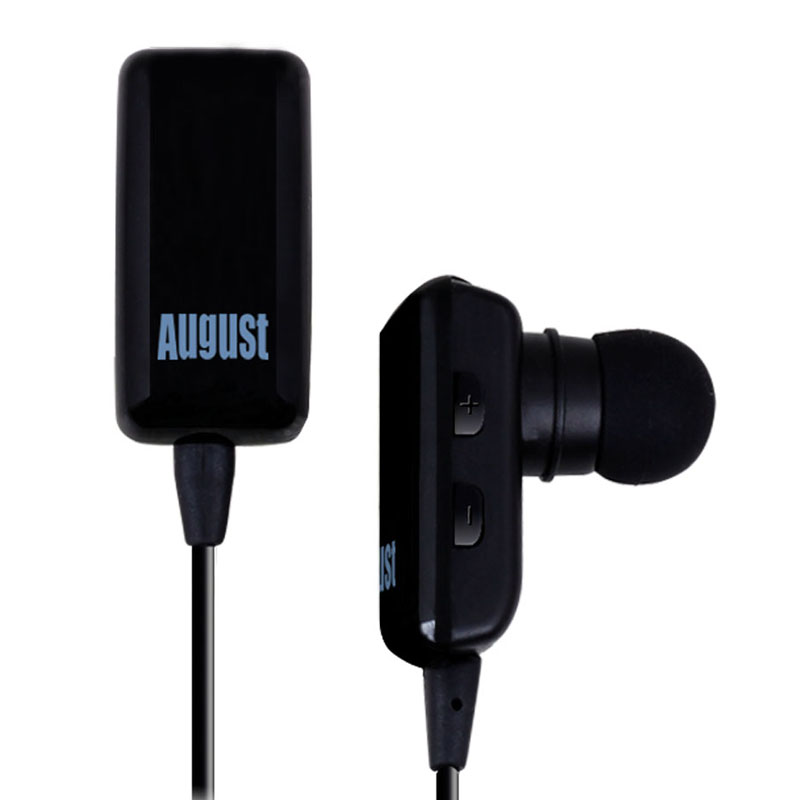 August EP605B in Ear Bluetooth Ohrhörer mit Mikrofon schwarz