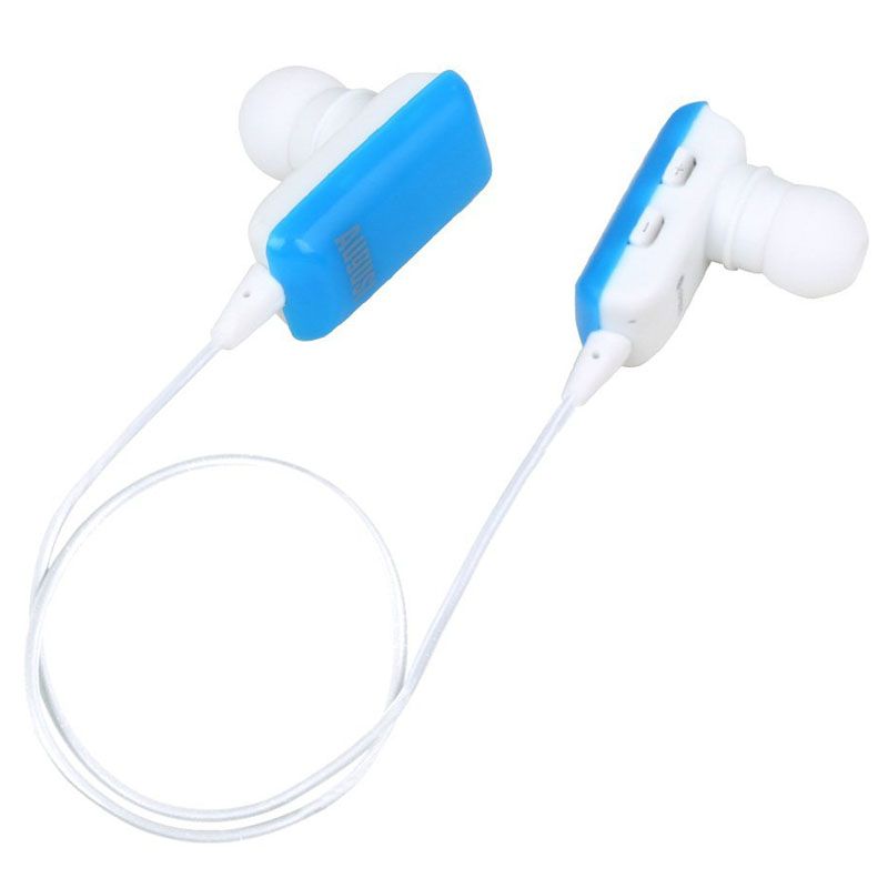 August EP605L in Ear Bluetooth Ohrhörer mit Mikrofon blau