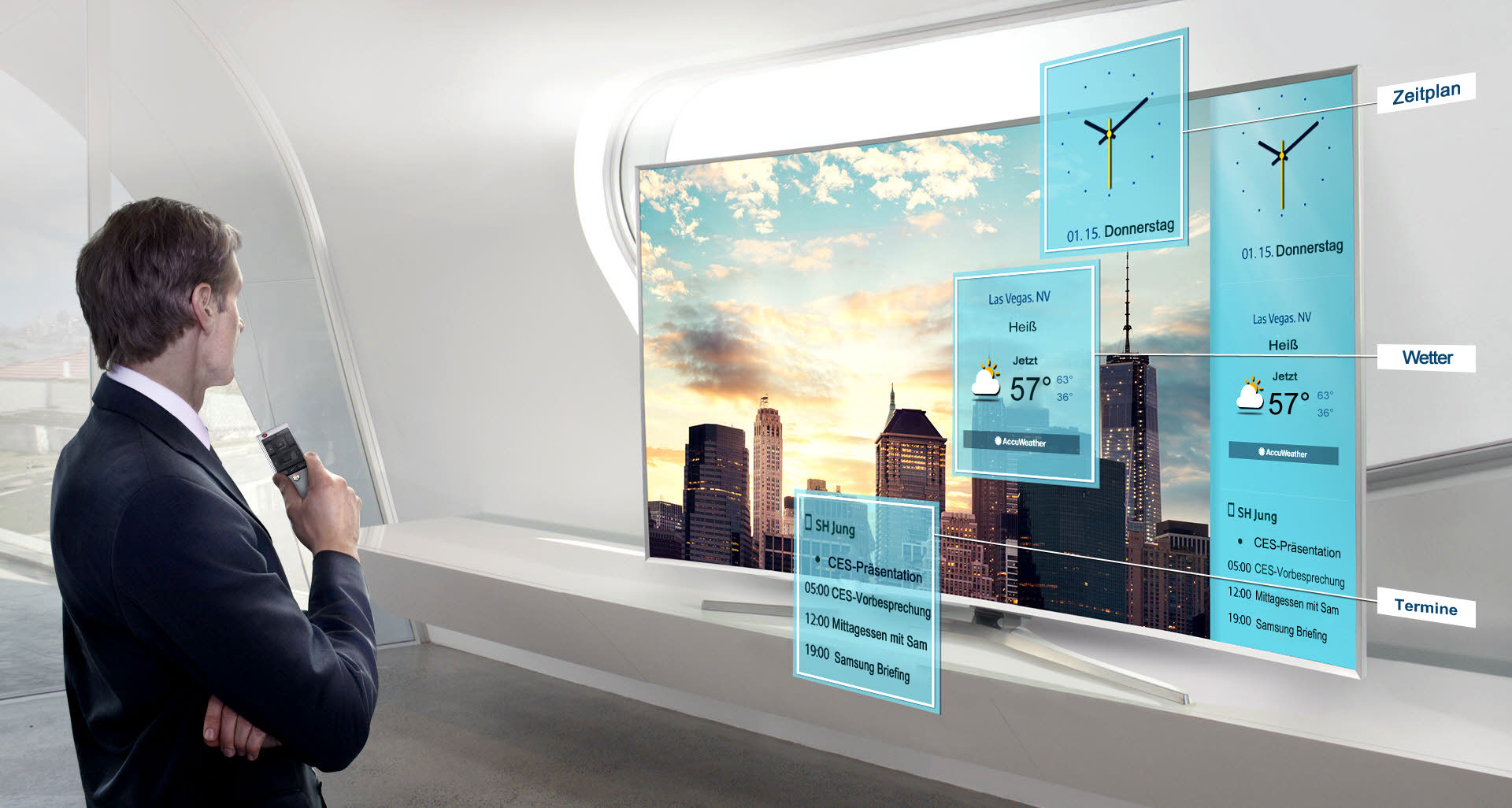 SAMSUNG UE48JS9090QXZG 121cm (48 Zoll) LED-Curved-4K-TV (Premium-Modell)