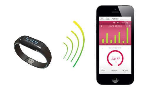 Archos Activity Tracker Fitnessarmband schwarz