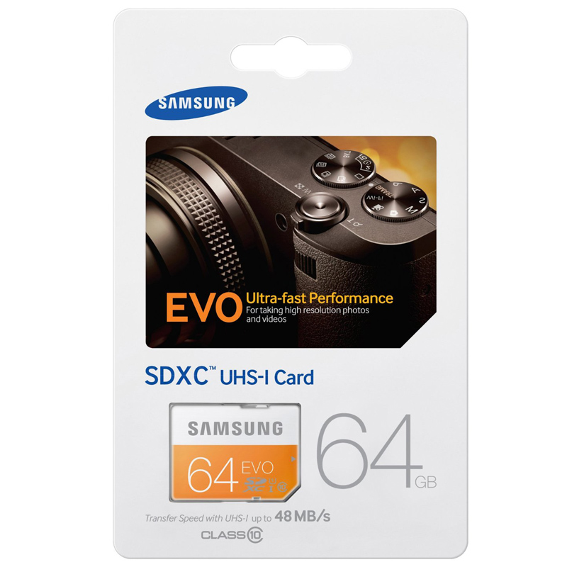Samsung EVO 64GB SDXC Card 48MB/s Ausstellungsgerät