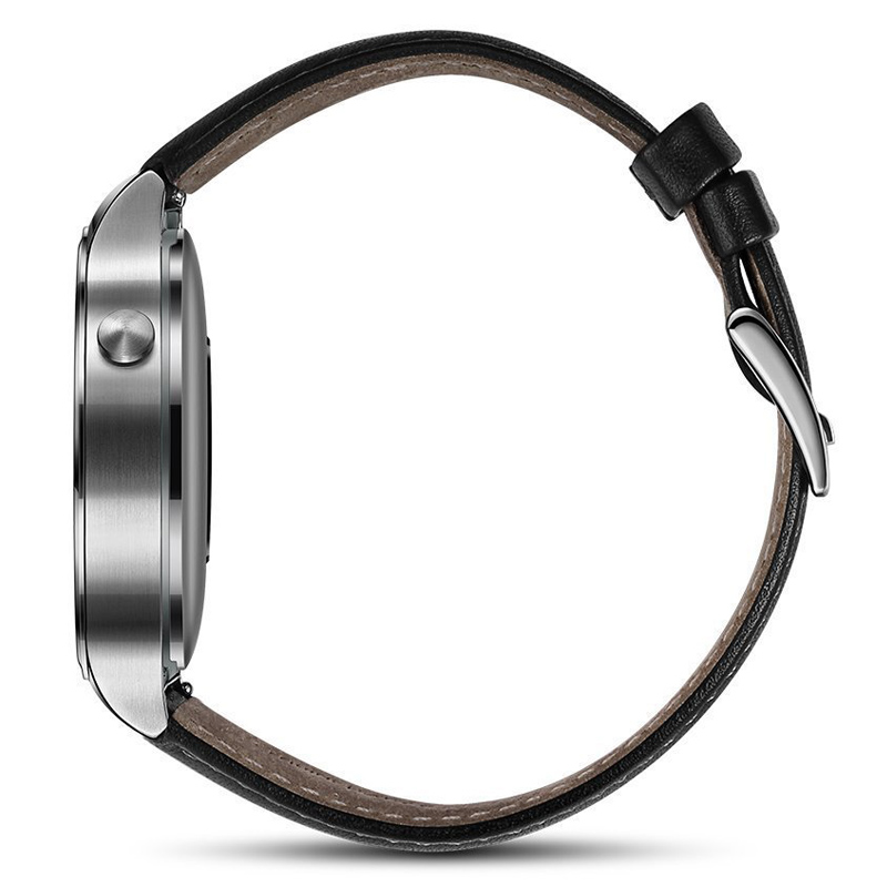 Huawei Watch Classic mit Lederarmband silber/schwarz