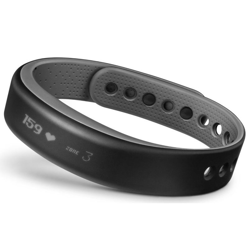 Garmin vivosmart large mit Brustgurt grau Fitnessband