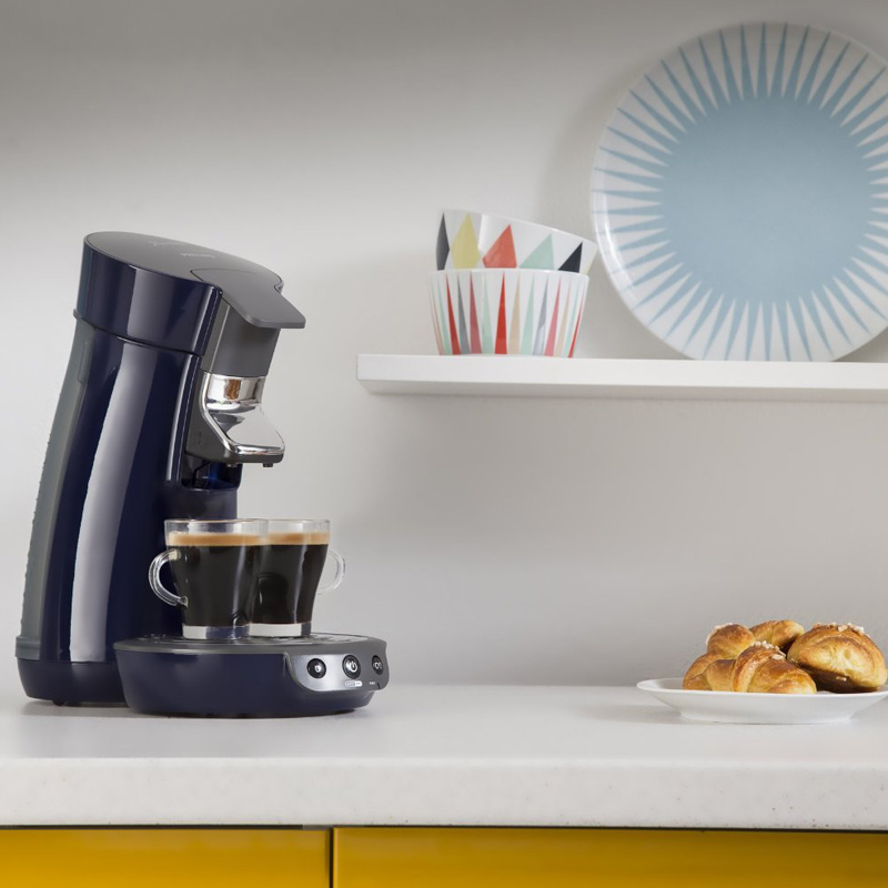 Philips Senseo HD7825/46 Viva Café Kaffeepadmaschine brombeerblau