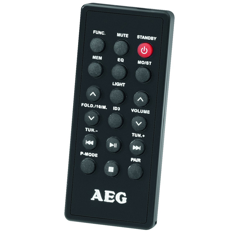 AEG SR 4359 BT CD-Radiorekorder schwarz rot