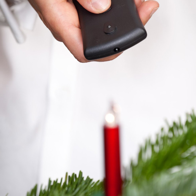 Krinner Lumix Deluxe Mini Basis 14-Set LED-Christbaumbeleuchtung rot