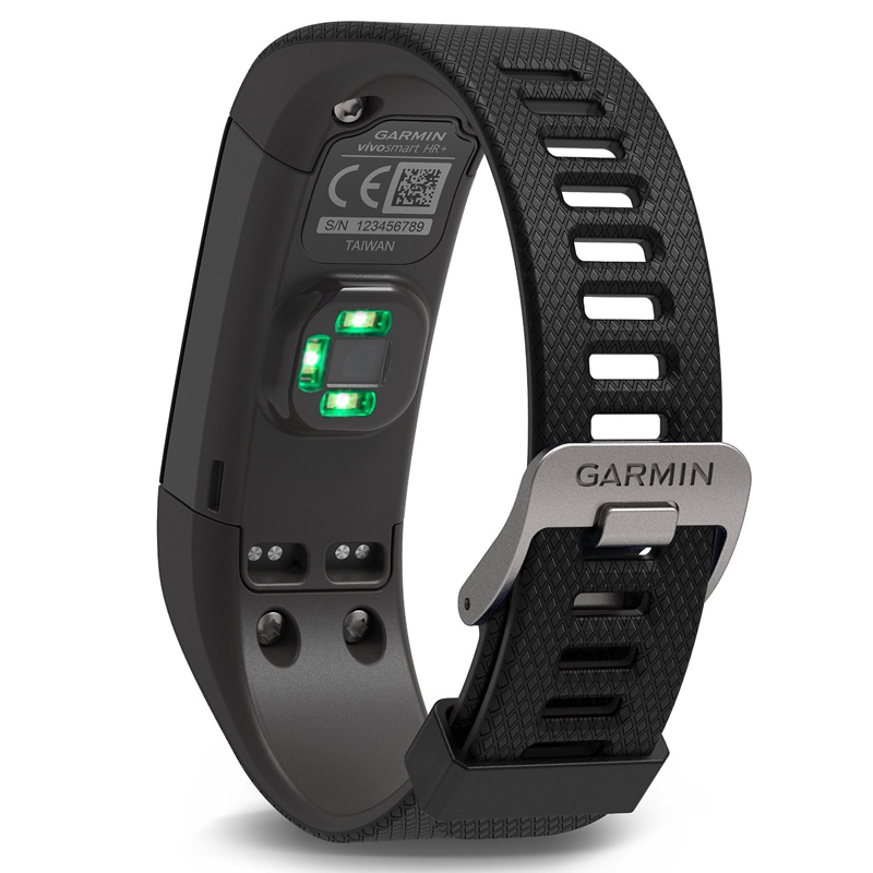 Garmin vivosmart HR+ schwarz/grau (Größe XL)