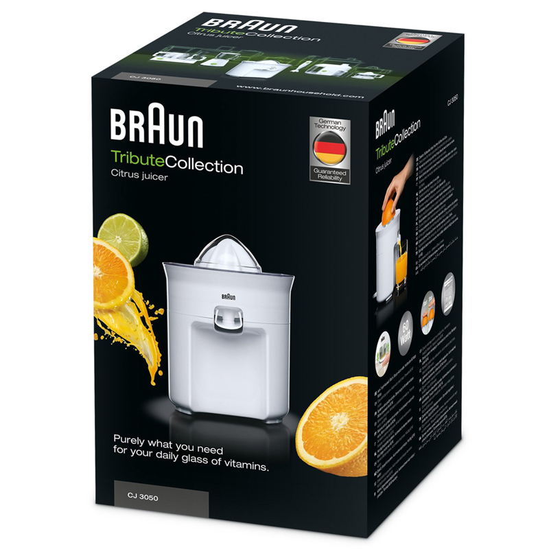 Braun CJ 3050 Tribute Collection Zitruspresse weiß
