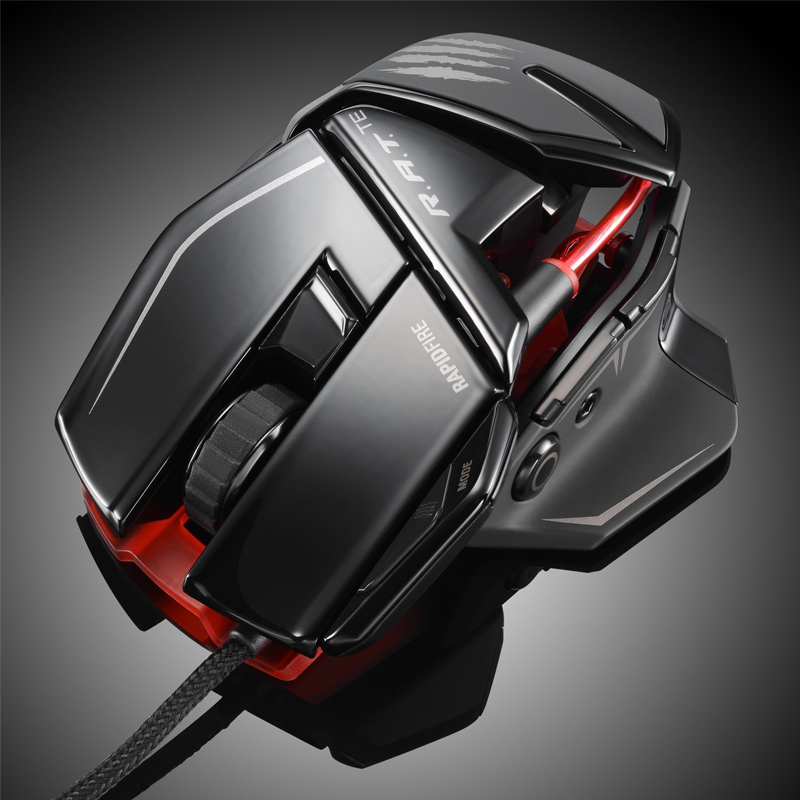 Mad Catz R.A.T. TE Gaming Maus schwarz glänzend
