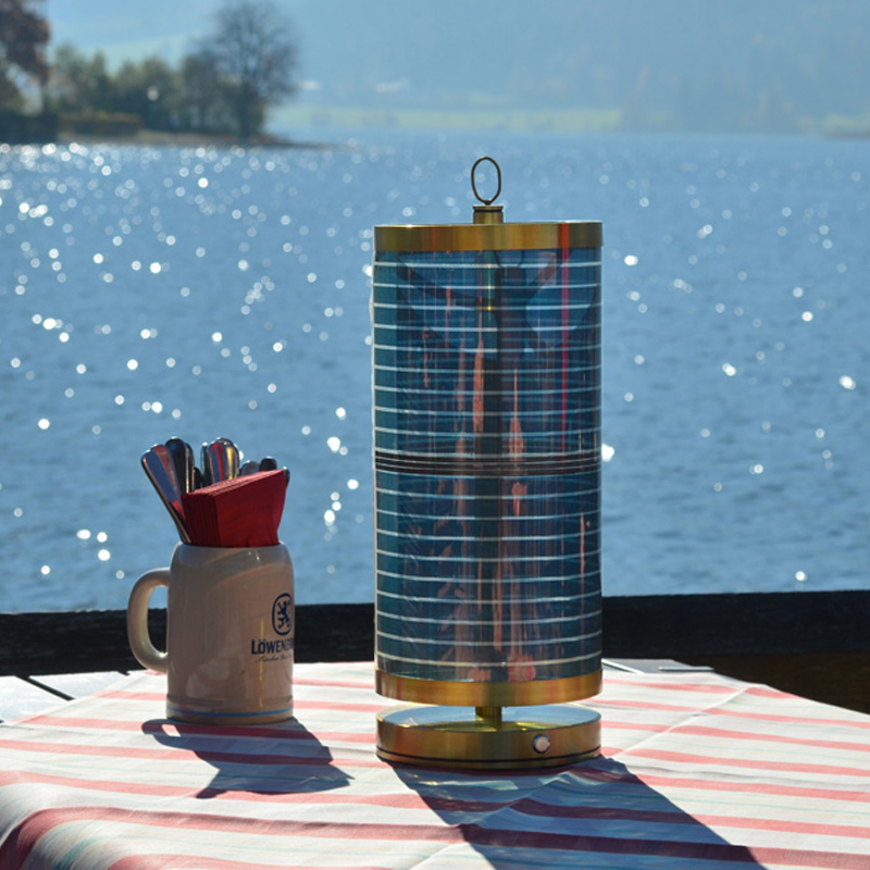 STOOL +SOL Tischleuchte hoch, Messing