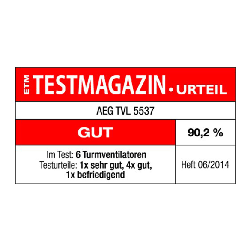 AEG T-VL 5537 Tower Ventilator edelstahl Ausstellungsgerät