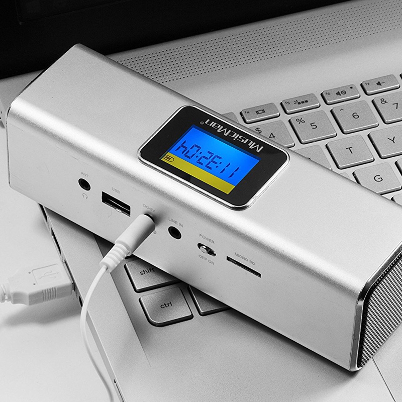 MusicMan BT-X29 DAB Bluetooth Soundstation silber