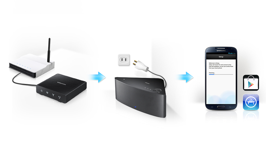 Samsung WAM250/EN Multiroom Hub schwarz (Premium-Modell)