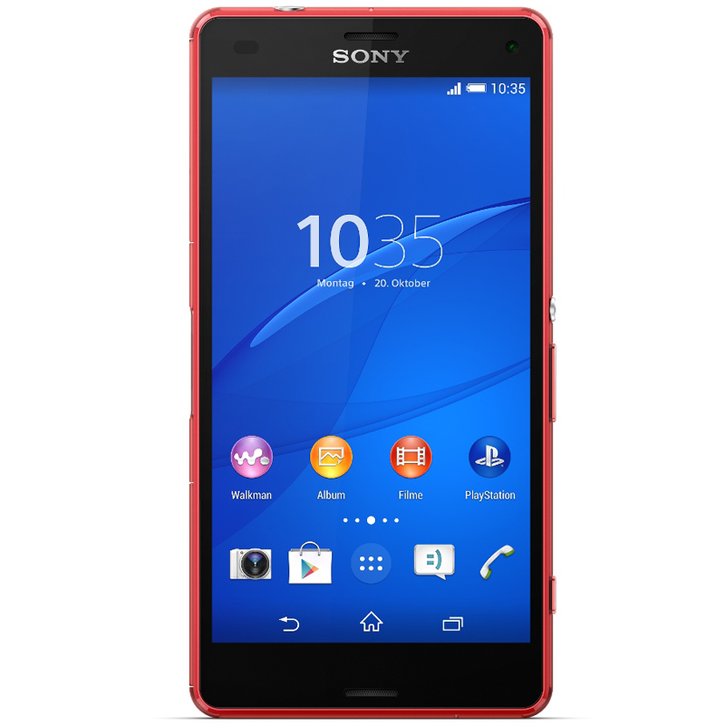 Sony Xperia Z3 Compact Handy mandarinenrot