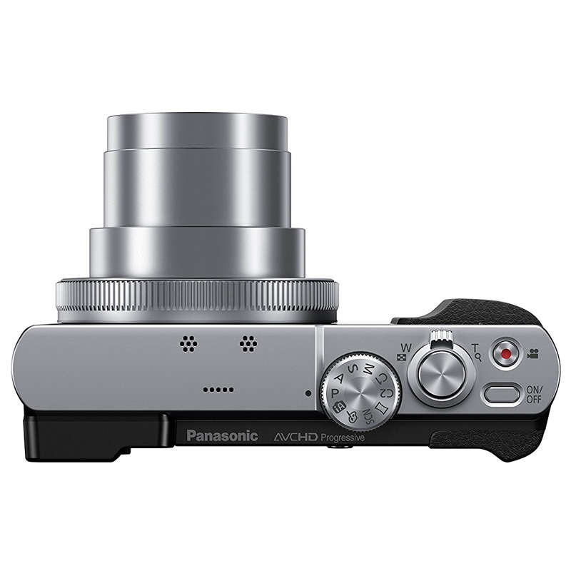 Panasonic DMC-TZ71EG-S Lumix Kompaktkamera schwarz-silber