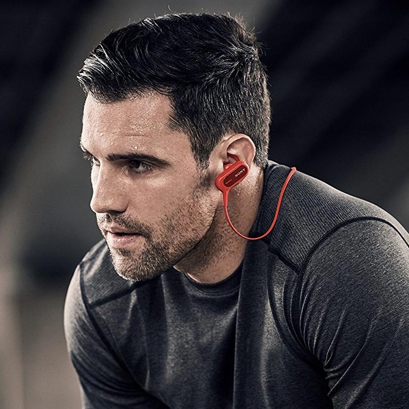 Sony MDR-XB50BSR kabelloser Sport-Kopfhörer rot