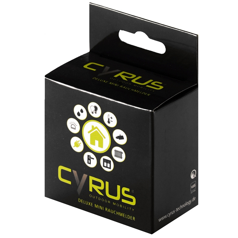 Cyrus SmartHome Mini-Deluxe 10-Jahres-Rauchwarnmelder VDS u. Q-Siegel