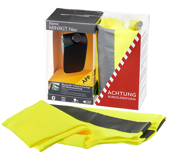 Parrot MINIKIT Neo Freisprecheinrichtung inkl. Warnweste