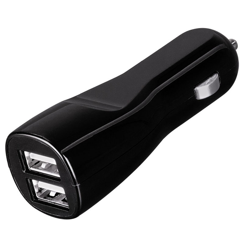 Hama USB-Dual-Kfz-Ladegerät Auto-Detect 5 V/4,8 A Schwarz