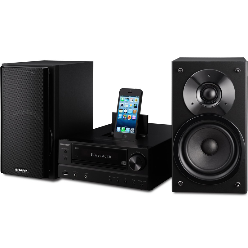 Sharp XL-HF202PHBK HiFi-Stereosystem schwarz