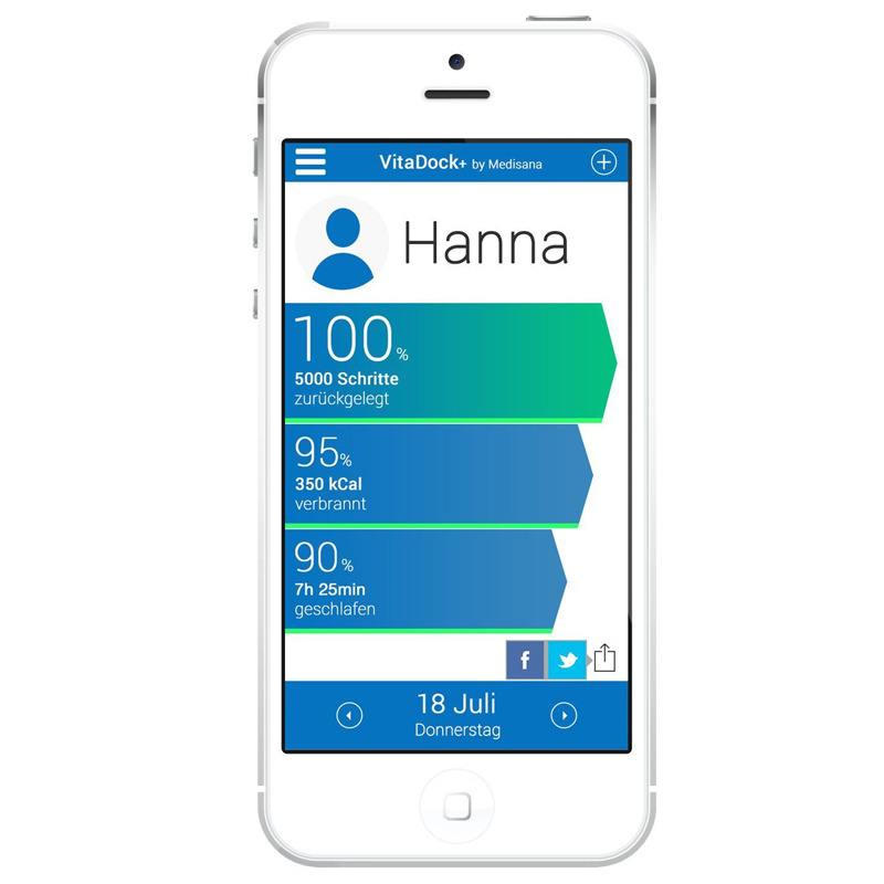 Medisana ViFit connect Activity Tracker Bluetooth