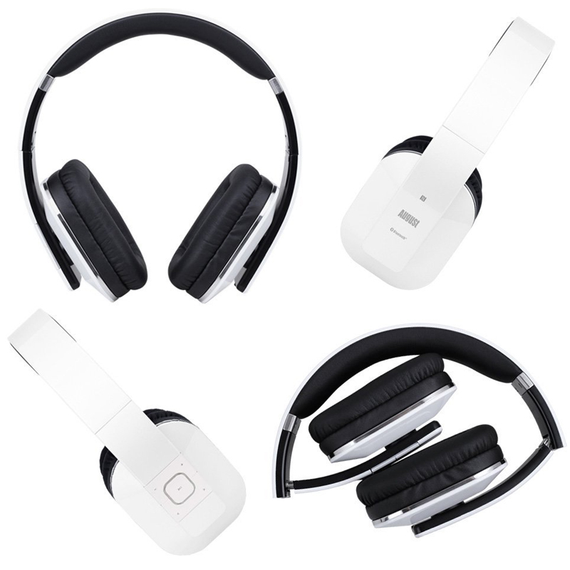 August EP650W Bluetooth NFC Kopfhörer weiß