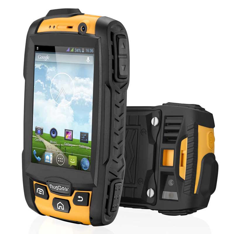 RugGear RG500 Outdoor Handy schwarz-gelb