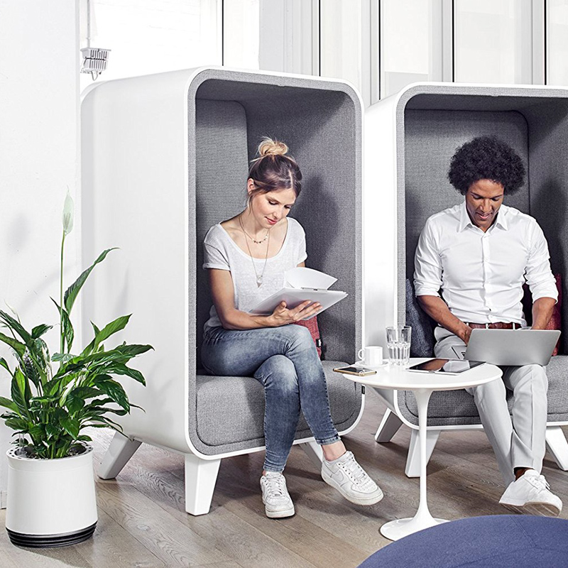 AIRY Pot Blumentopf Luftreinigungssystem in schneeweiß (Stone Grey - anthrazit)