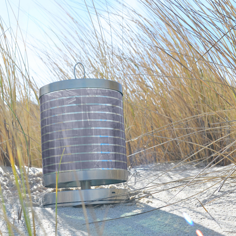 STOOL +SOL Tischleuchte kompakt, Edelstahl