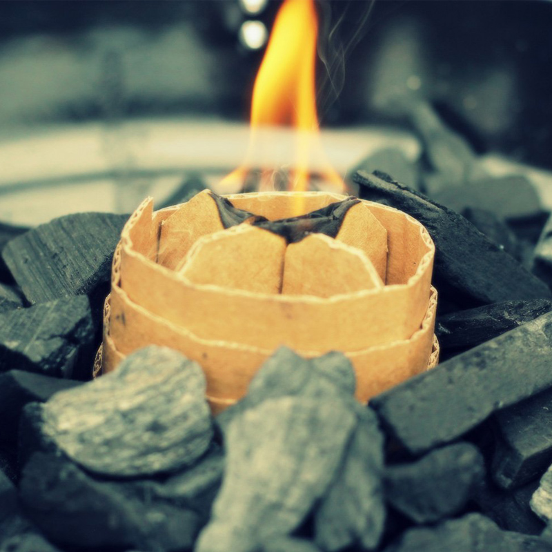 Mokan Grillanzünder 1er-Pack (5 Stück) schwarz