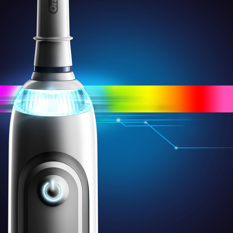 Oral-B Genius 8200 Elektrische Zahnbürste mit Smartphone-Halter
