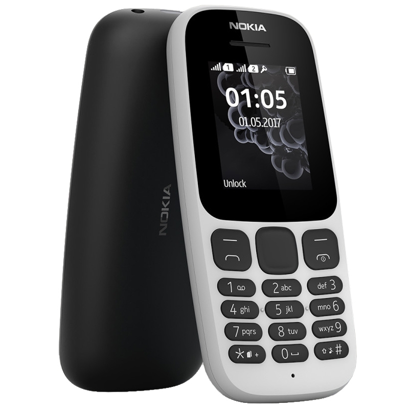 Nokia 105 (2017) Dual-SIM Handy weiß