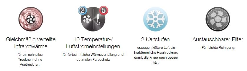 Braun Satin Hair 7 SensoDryer Haartrockner HD 780 mit Thermosensor und Stylingdüse