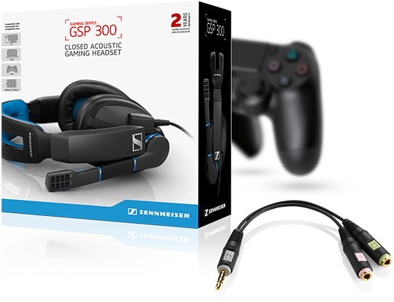 Sennheiser GSP 300 Gaming-Kopfhörer schwarz blau