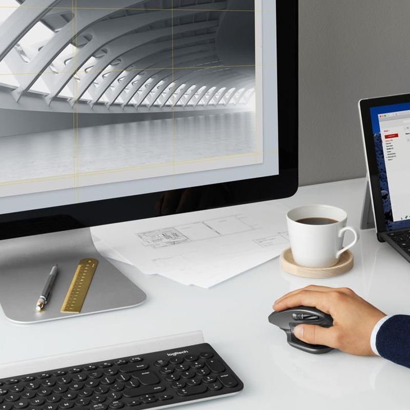 Logitech MX Master 2S kabellose Maus hellgrau