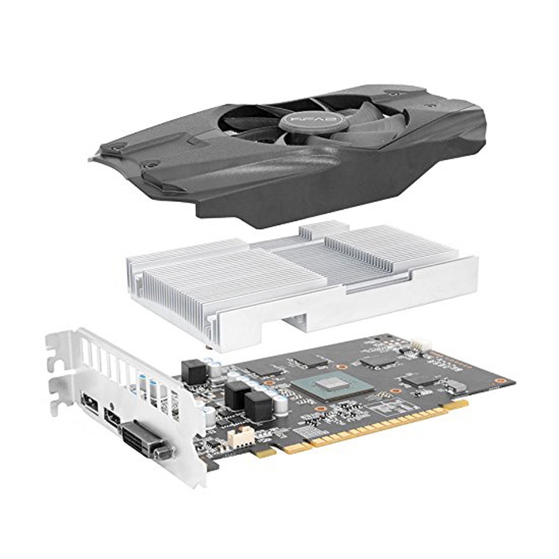 KFA2 GeForce GTX 1050 Ti OC PCI-E Gaming-Grafikkarte, 4GB GDDR5, schwarz