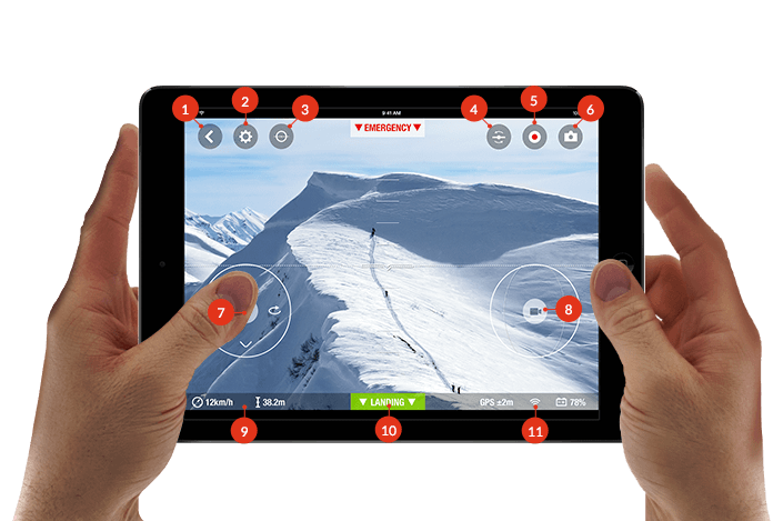 Parrot Bebop Drone Blau