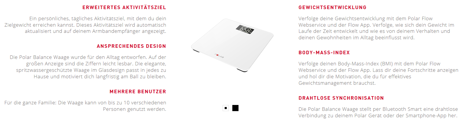 Polar Balance Fitnesswaage schwarz