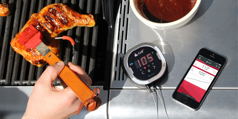 iGrill 2 Bluetooth Grill Thermometer für Smartphone rot