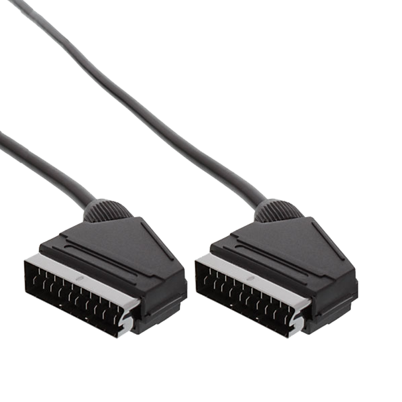 InLine Scart Anschlusskabel 2m