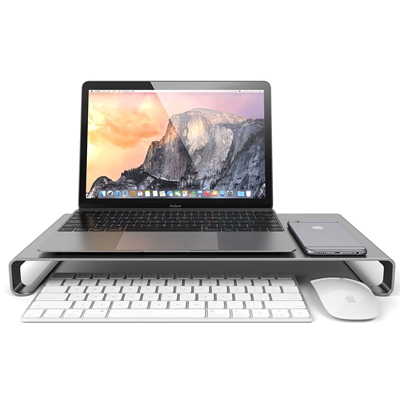 Satechi Slim Aluminum Monitor Stand Space Gray