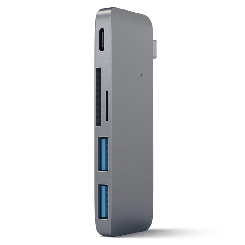 Satechi Type-C USB Passthrough Hub Space Gray