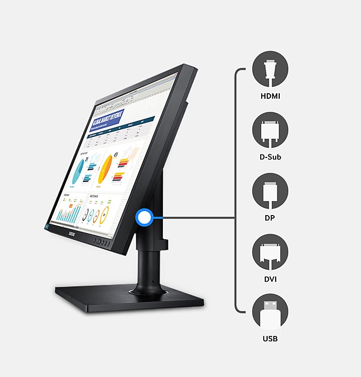 Samsung S24E650BW 60,96cm (24 Zoll) LED-Monitor schwarz