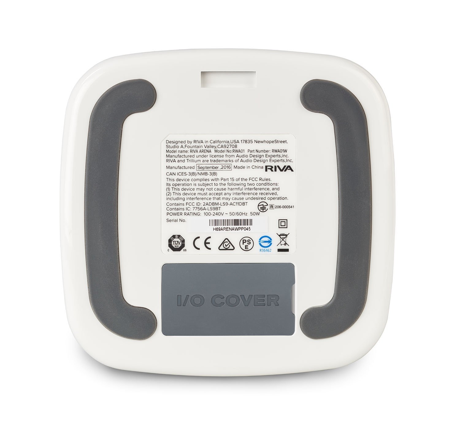 Riva Arena Streaming-Client mit eingebautem Lautsprechern weiß