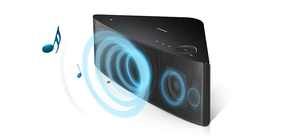 Samsung WAM350/EN Multiroom-Lautsprecher schwarz (Premium-Modell)