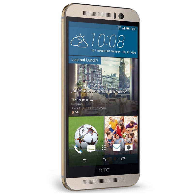 HTC One M9 Handy gold on silver